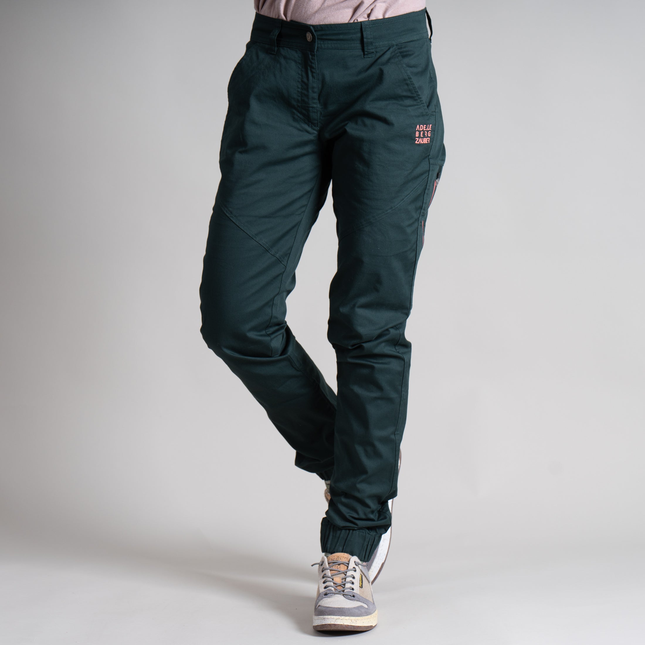 Larissa Organic Climb & Relax Hose Damen Dunkel Grün – Ansicht 3