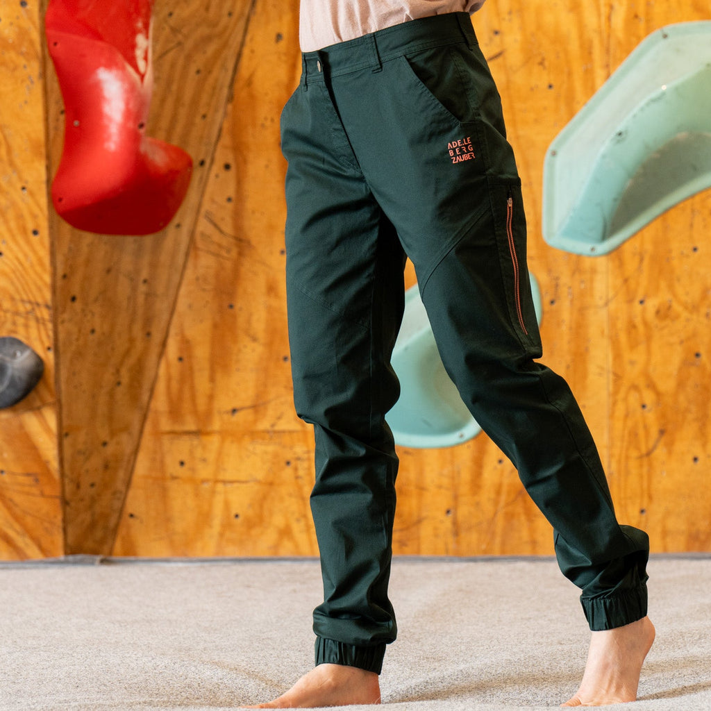 Larissa Organic Climb & Relax Hose Damen Dunkel Grün – Ansicht 2