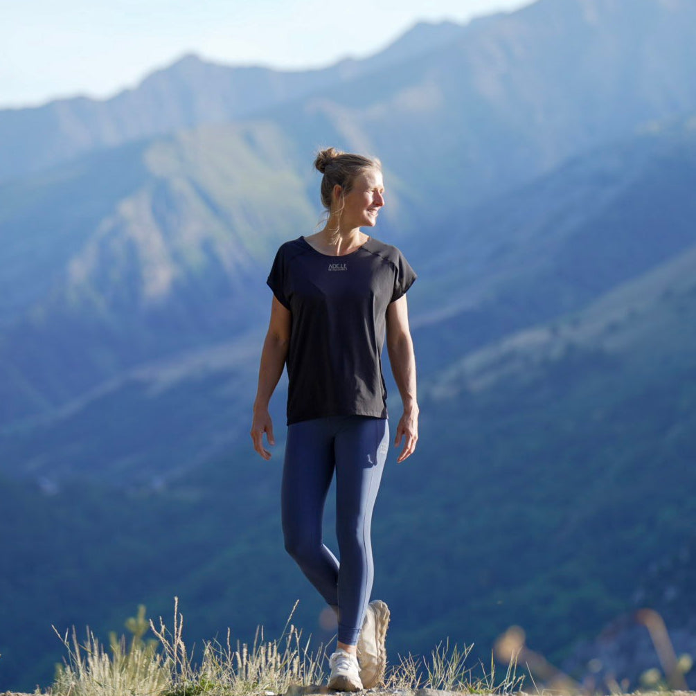 Laura Outdoor Leggings Damen Blau