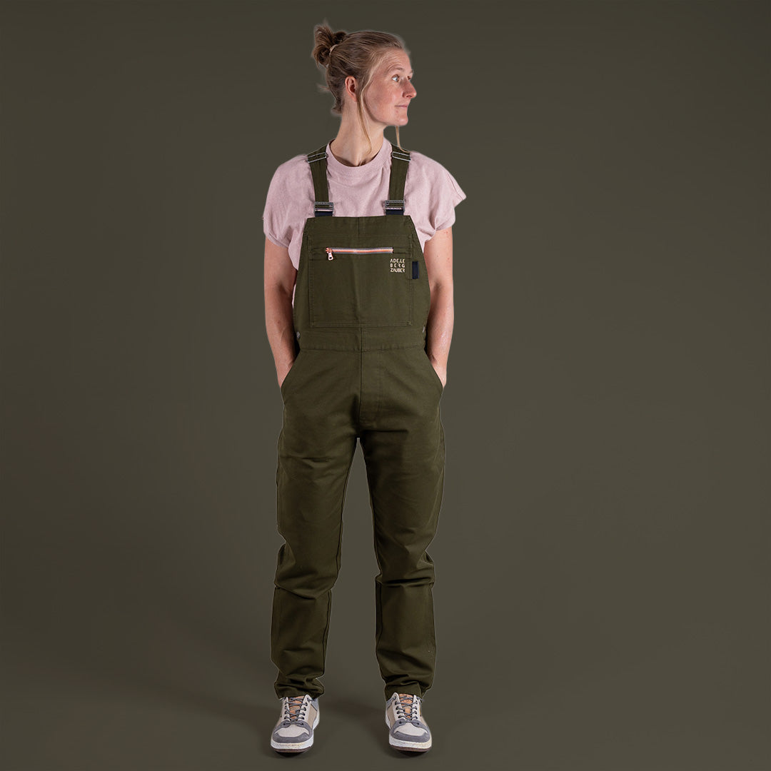 Leonie Bio Latzhose Grün Damen – Ansicht 1