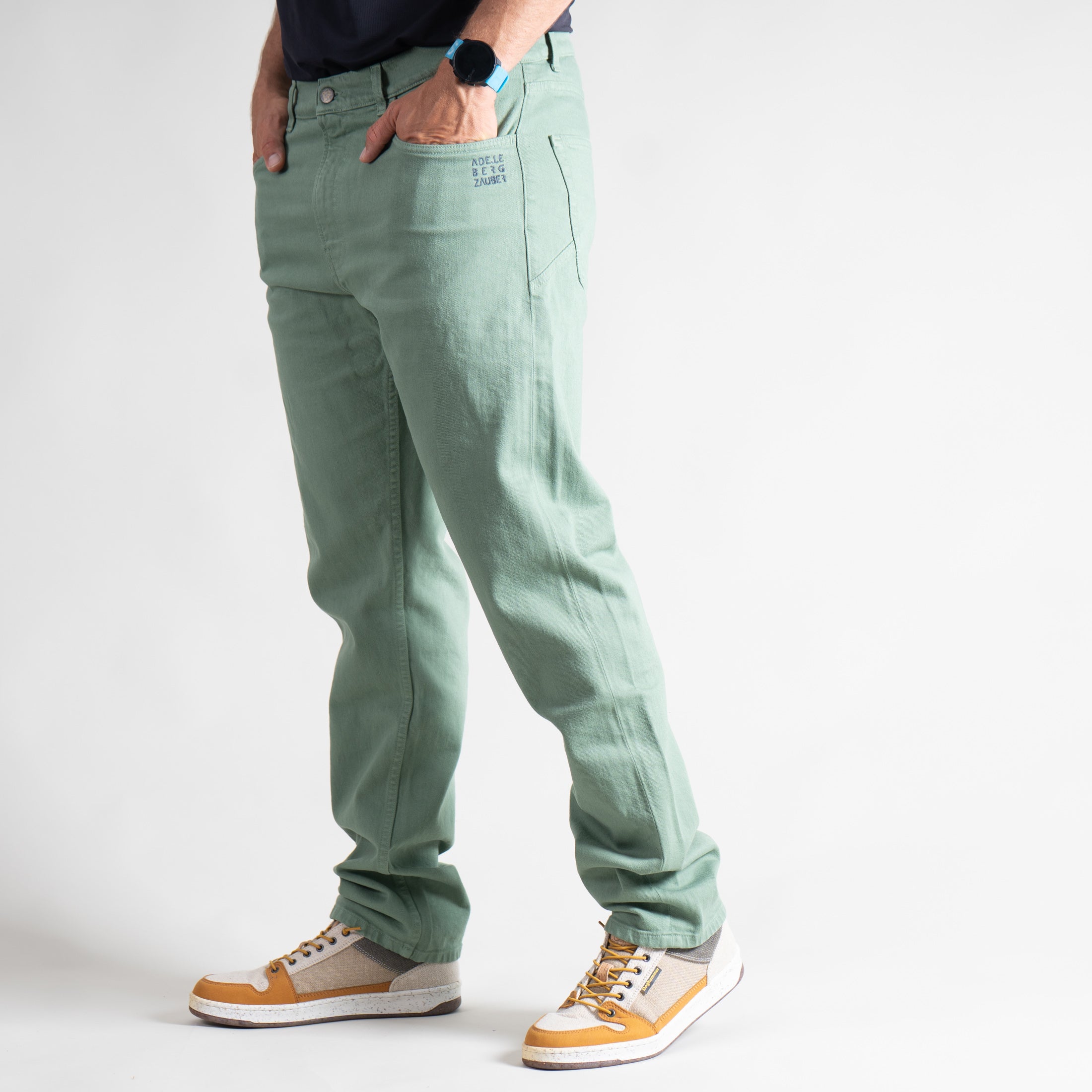 Linus Organic Jeans Herren Grün – Ansicht 2
