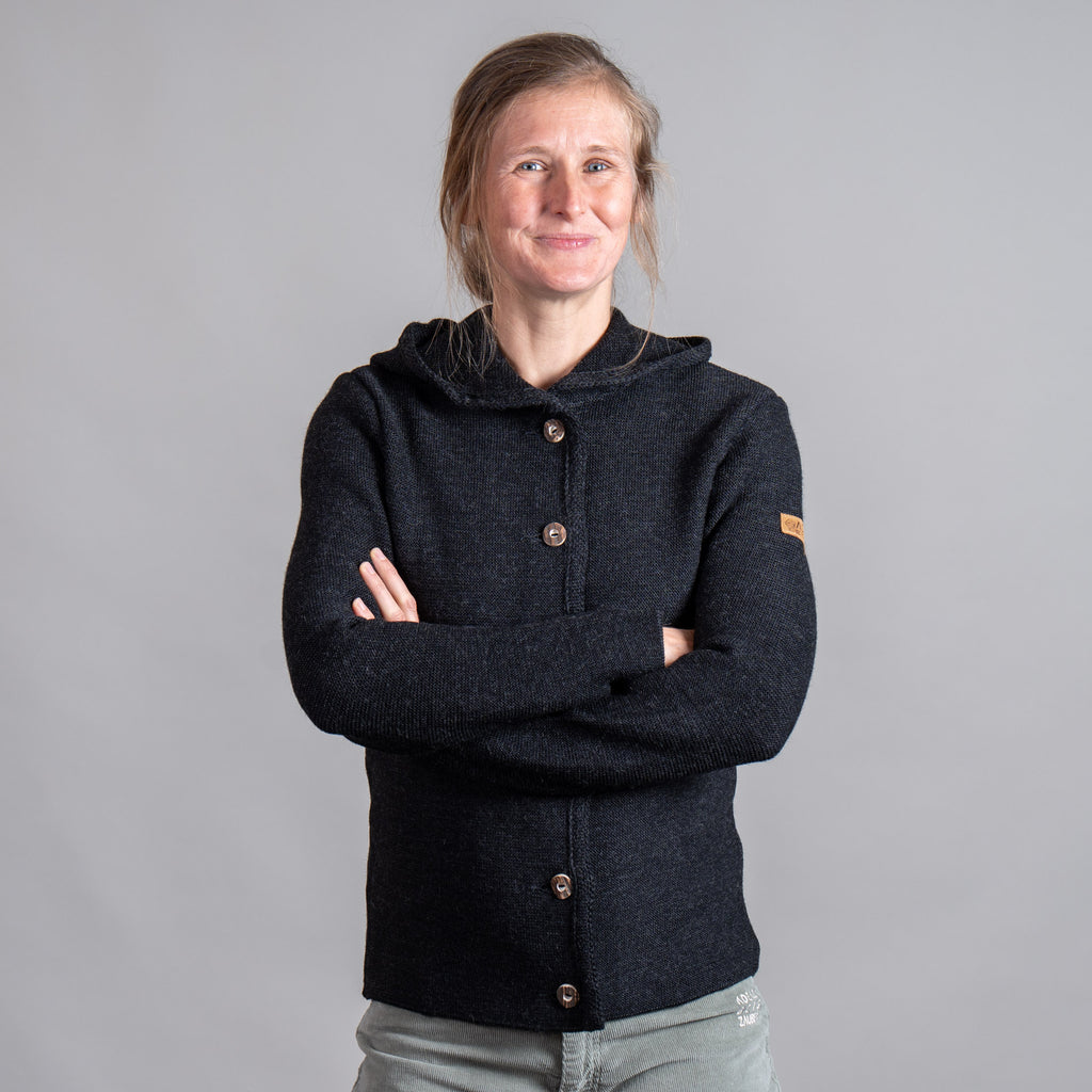 Marianne Bio Trachtenjanker Damen Anthrazit – Ansicht 5