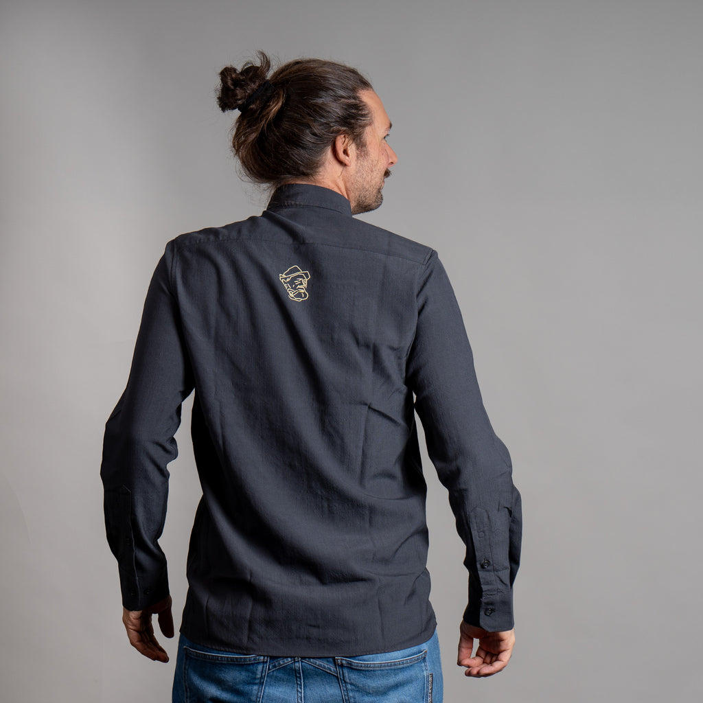Christian 100% Merino Hemd Anthrazit – Ansicht 5