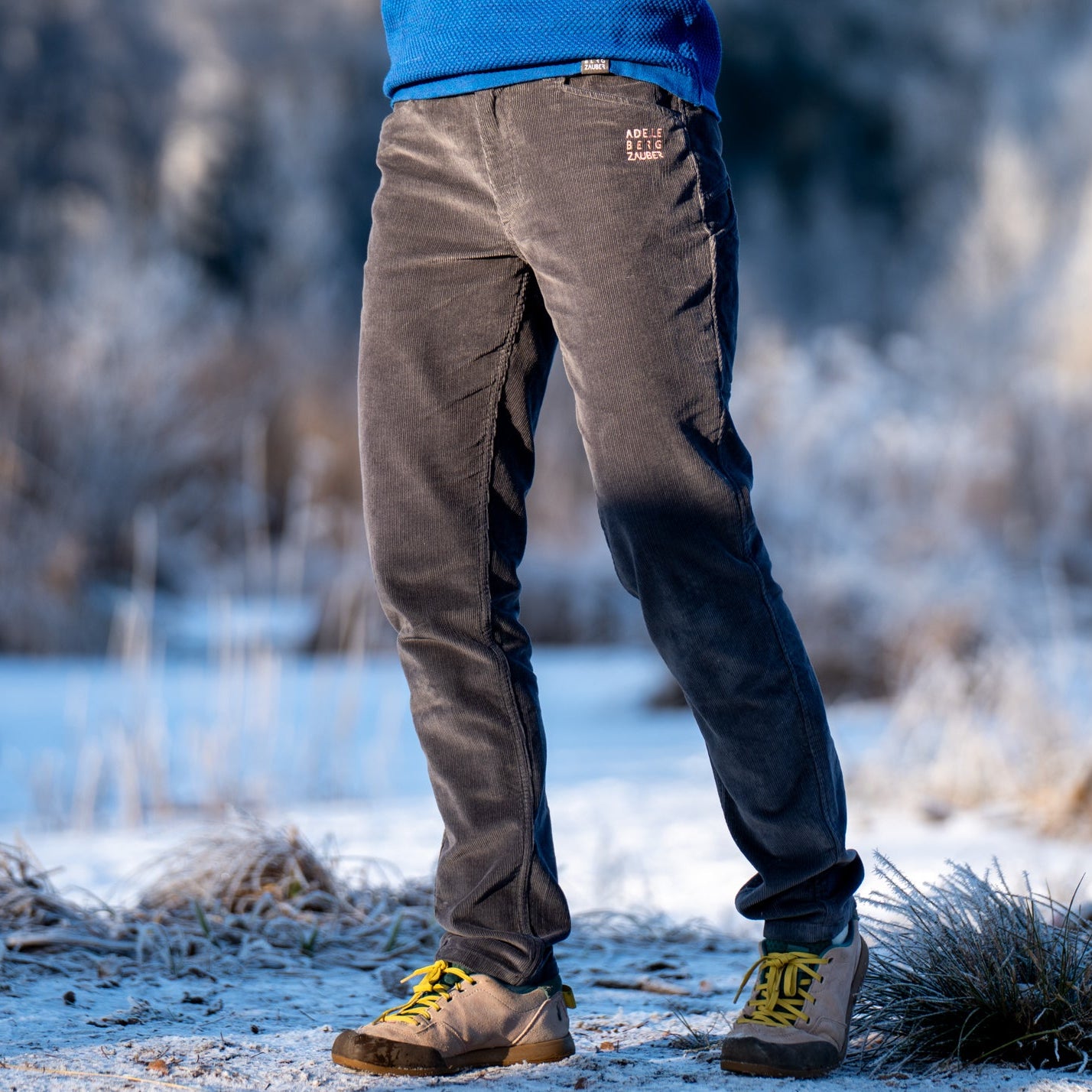Olivia Organic Cordhose Damen Grau – Ansicht 2