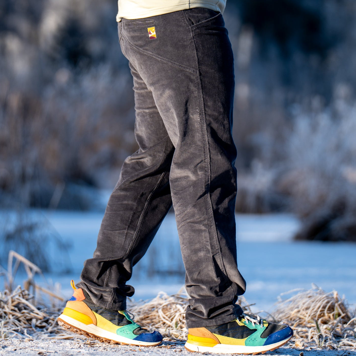 Noa Organic Cordhose Herren Grau – Ansicht 2