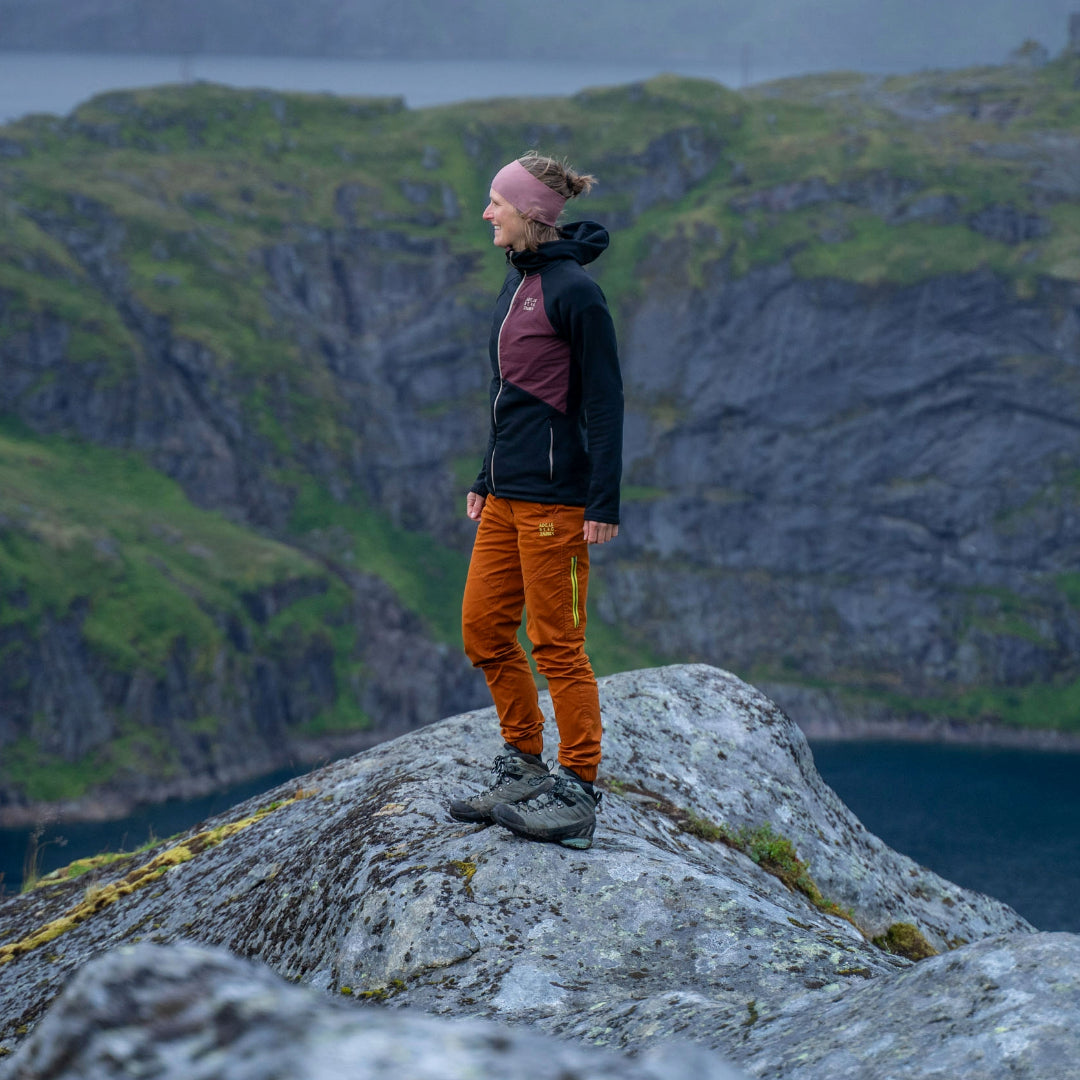 Anu Organic Climb & Relax Hose Damen rostorange – Ganzkörper Outdoor