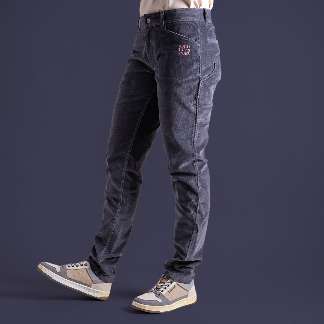 Olivia Organic Cordhose Damen Grau – Ansicht 1