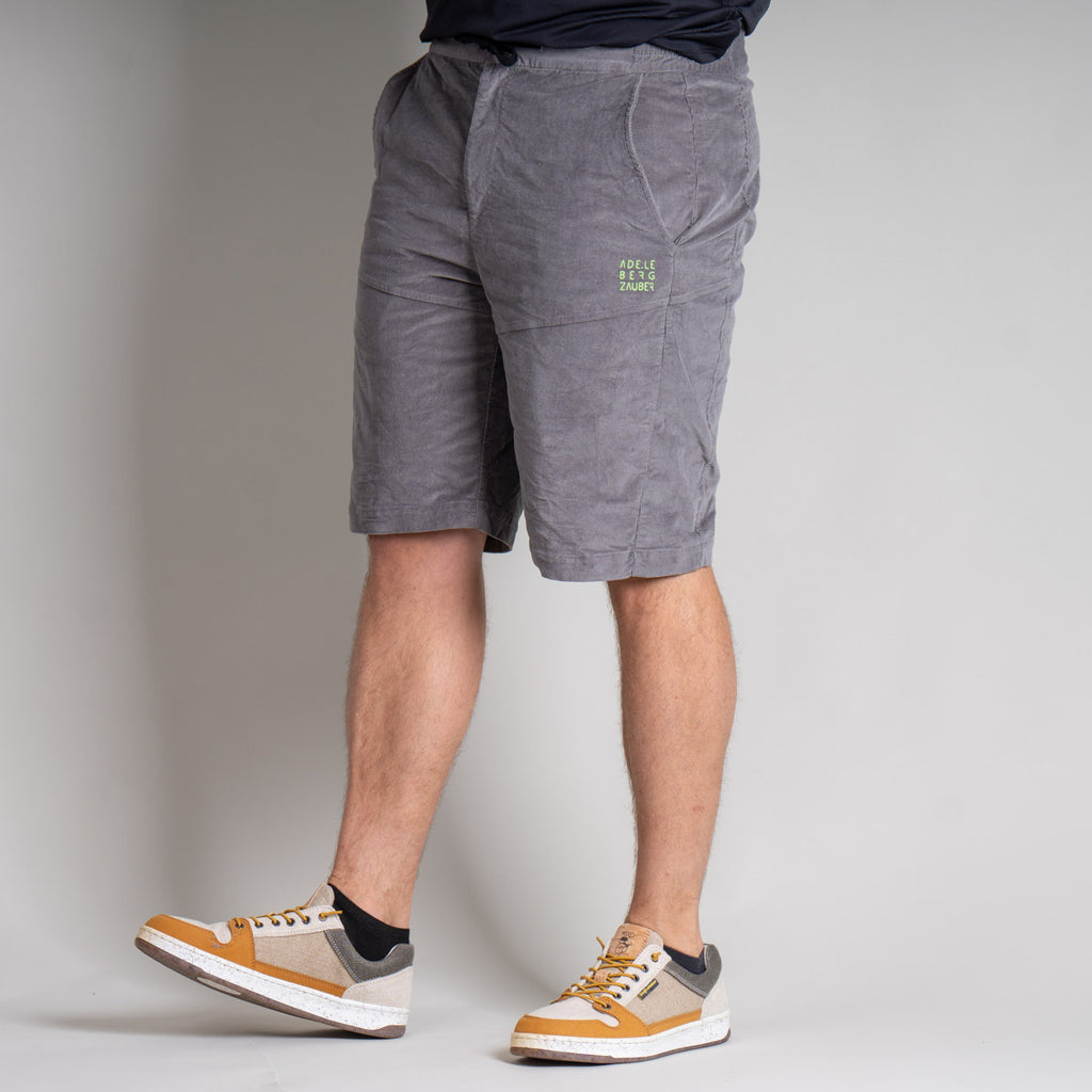 Julius Organic Cord Short Herren Hellgrau