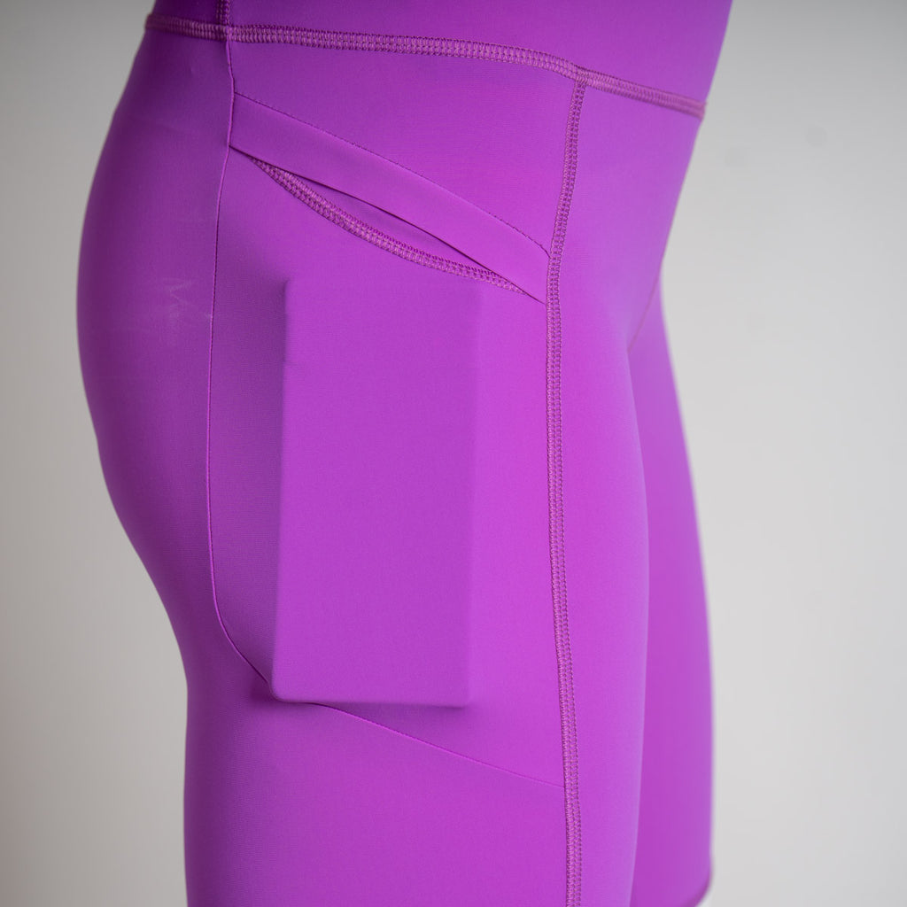 Paula Outdoor Leggings Damen Lila Beige