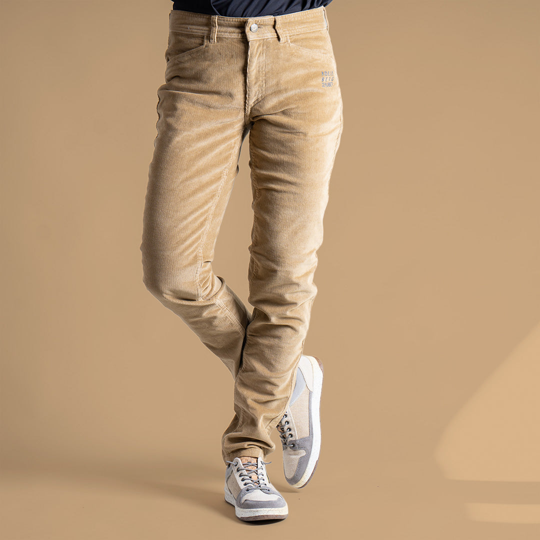 Sarah Organic Cordhose Damen Beige – Ansicht 1