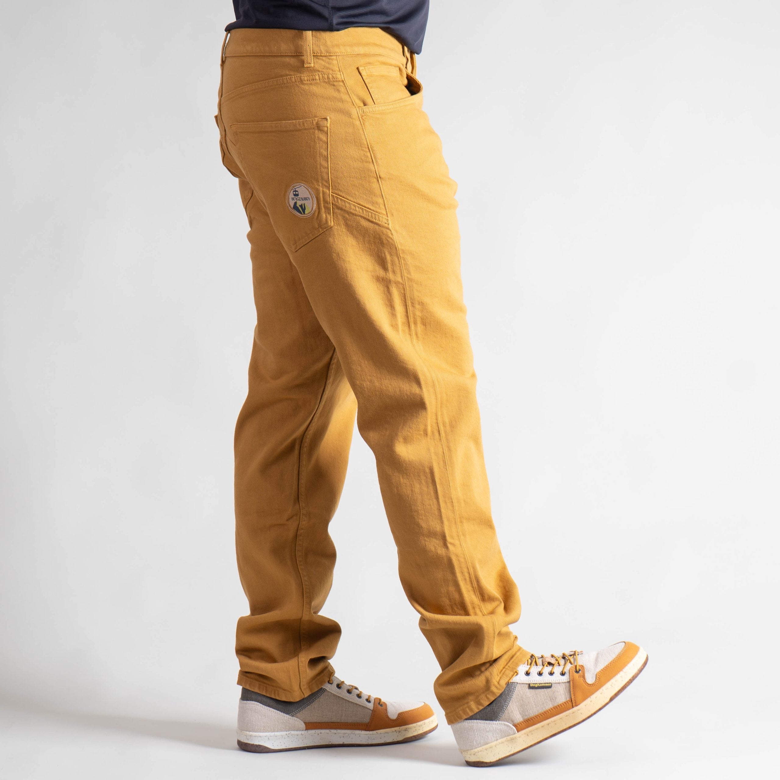 Sebastian Organic Jeans Herren Senfgelb – Ansicht 3