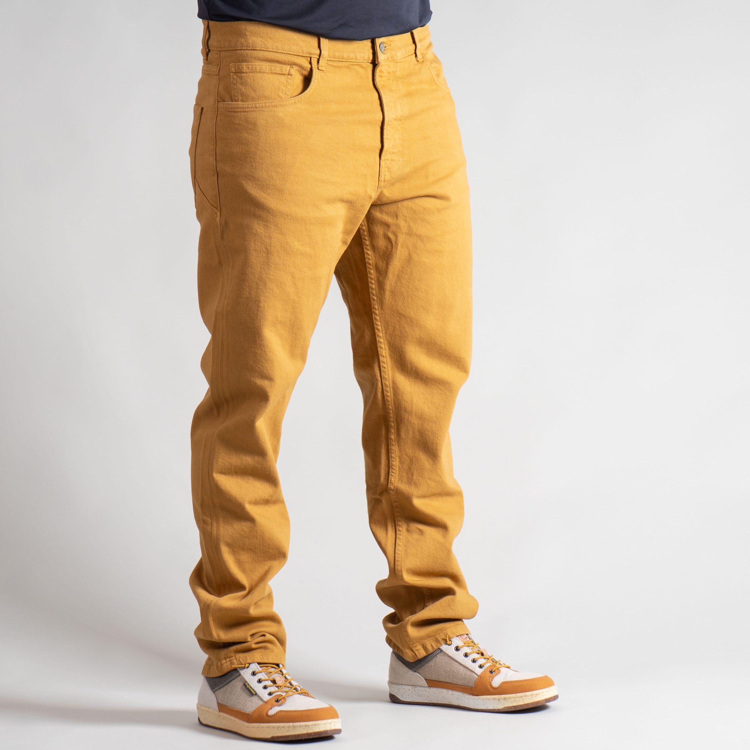 Sebastian Organic Jeans Herren Senfgelb – Ansicht 4