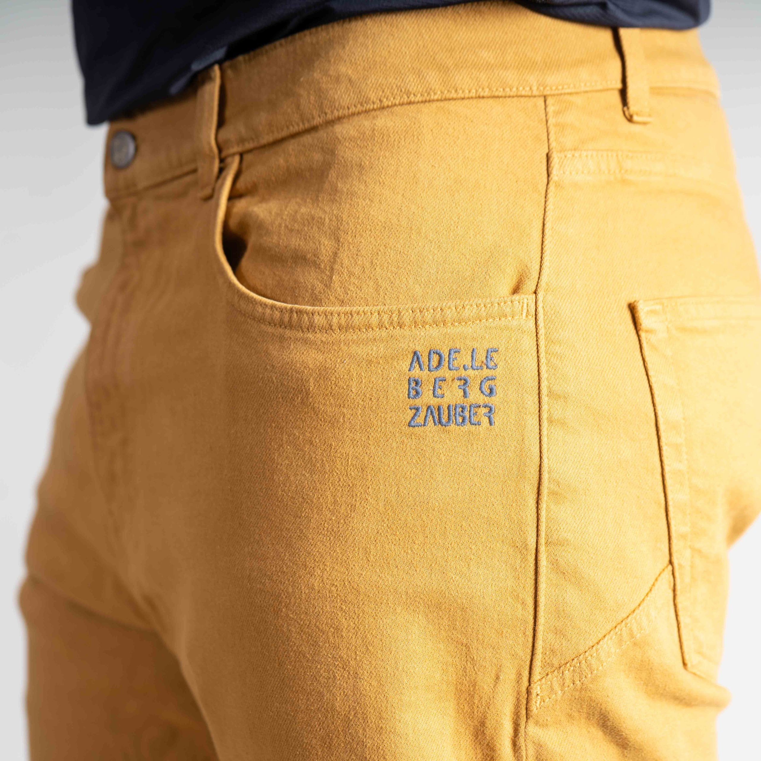 Sebastian Organic Jeans Herren Senfgelb – Ansicht 5