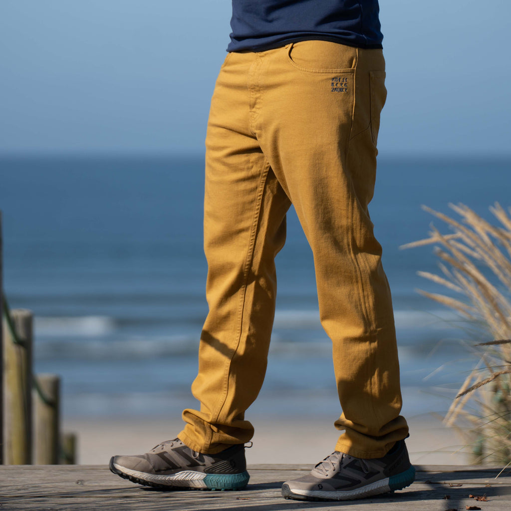 Sebastian Organic Jeans Herren Senfgelb – Ansicht 2