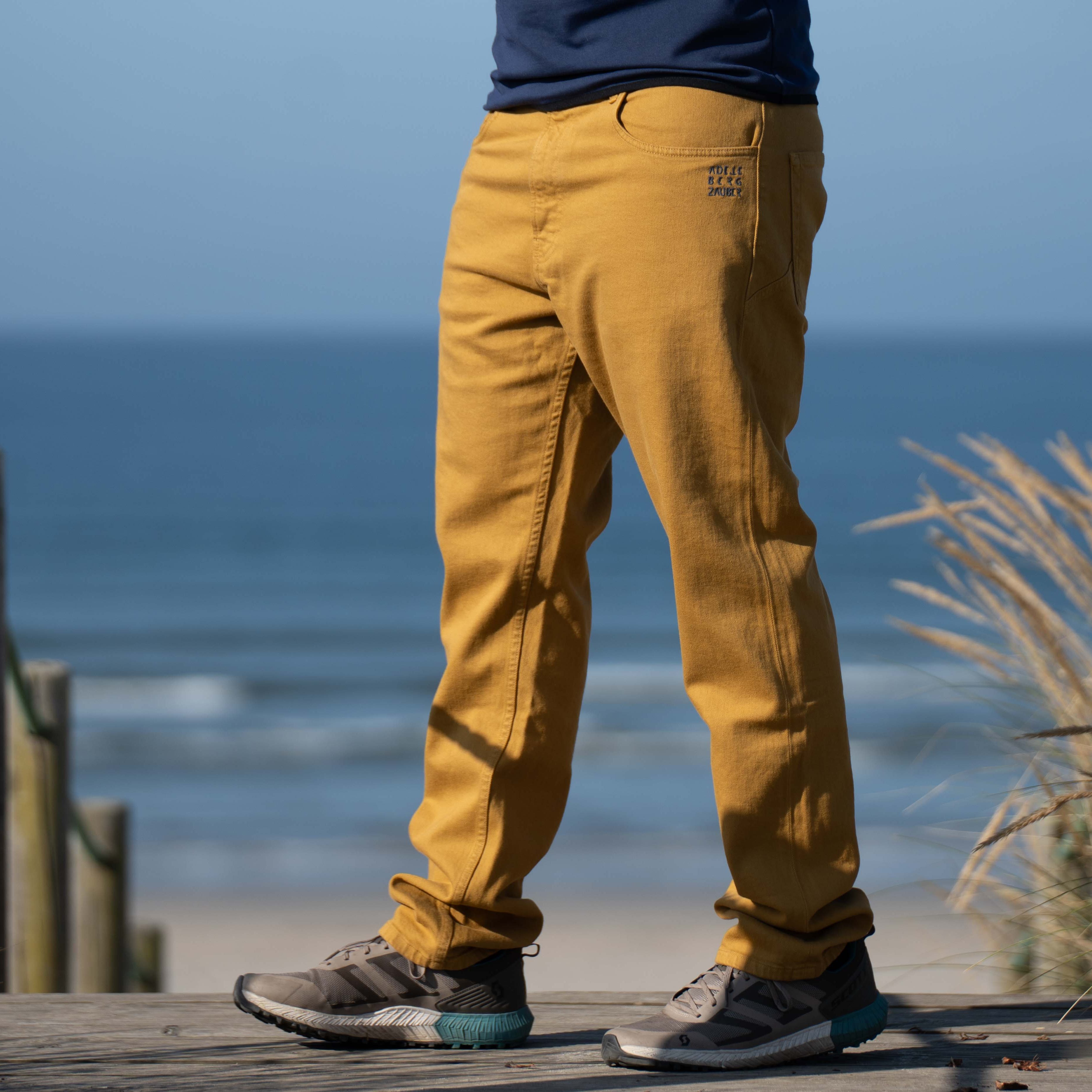 Sebastian Organic Jeans Herren Senfgelb – Ansicht 2