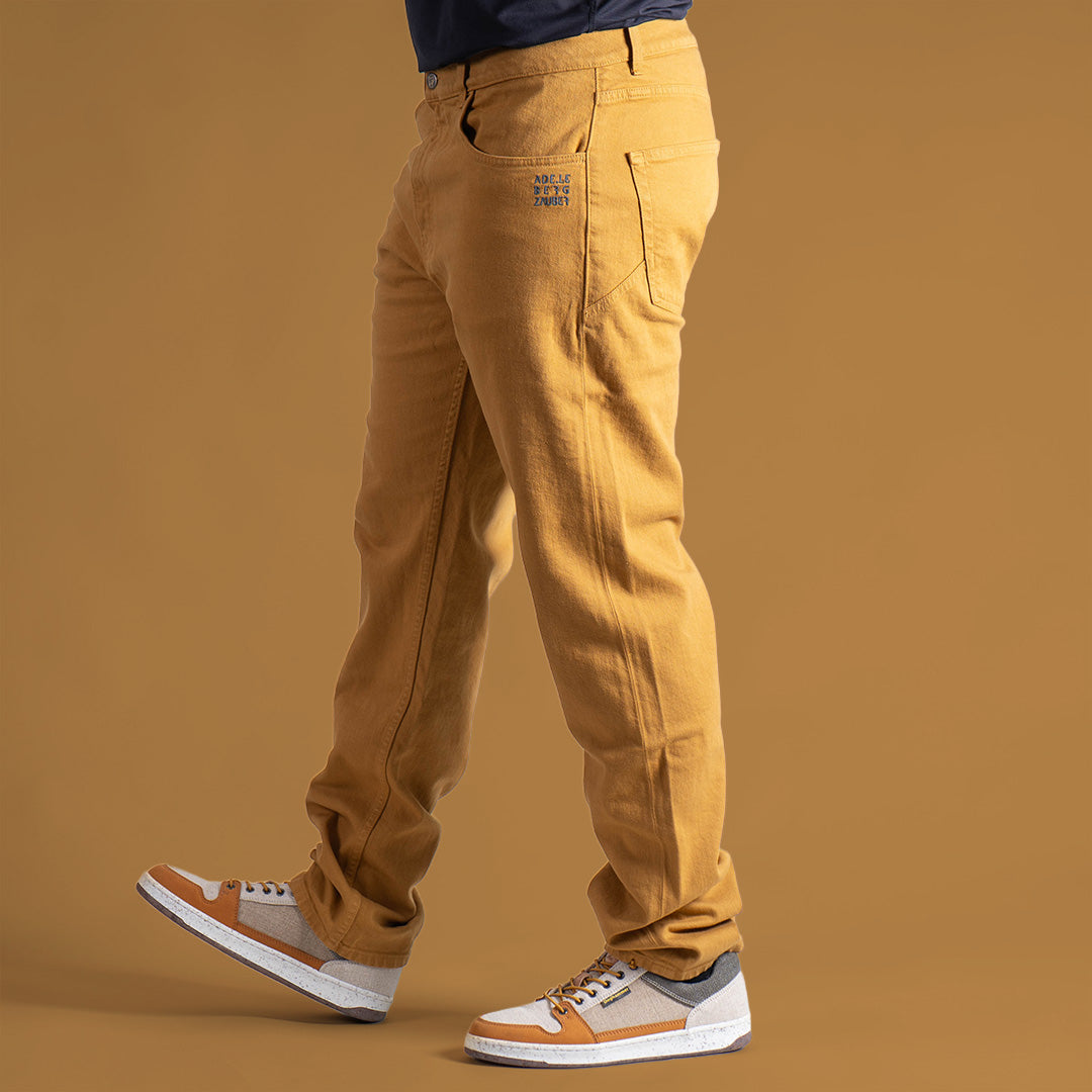 Sebastian Organic Jeans Herren Senfgelb – Ansicht 1