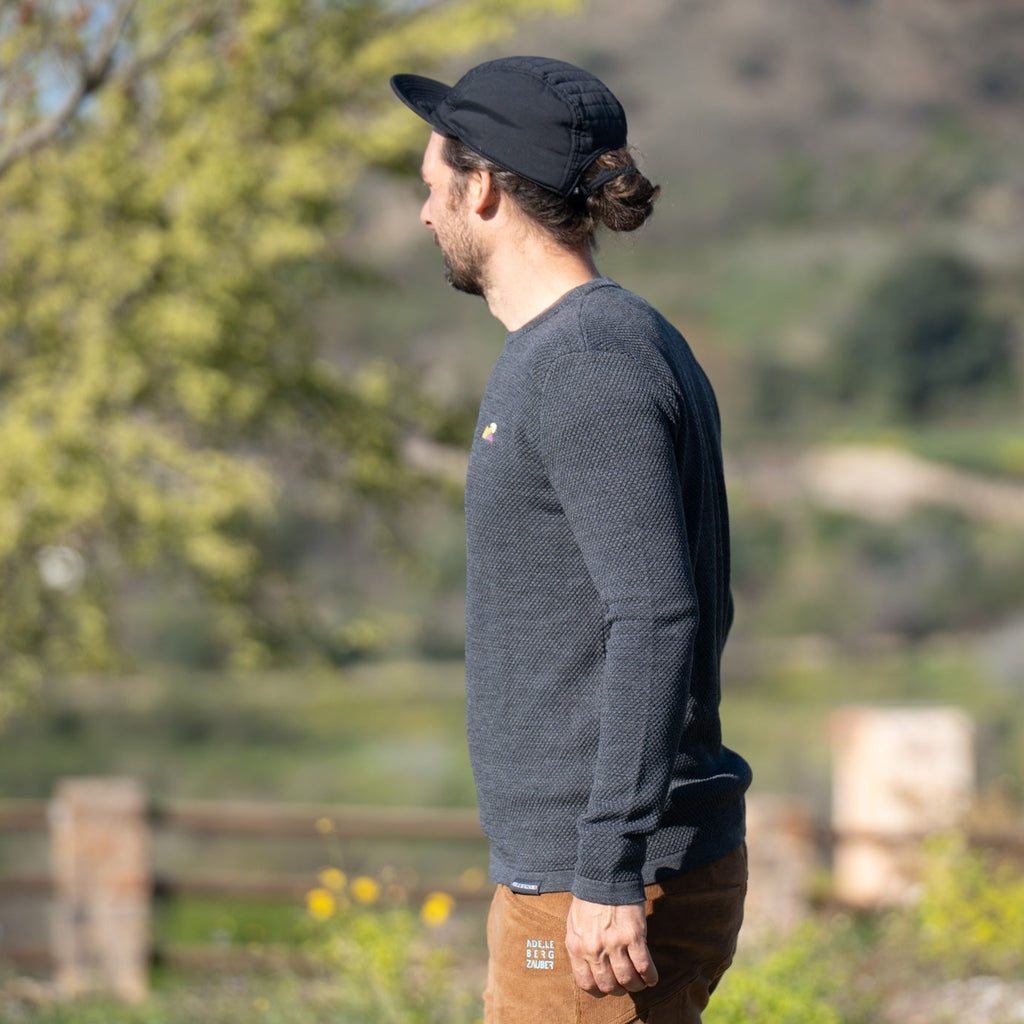 Tommy Merino Mix Strickpullover Anthrazit – Ansicht 2