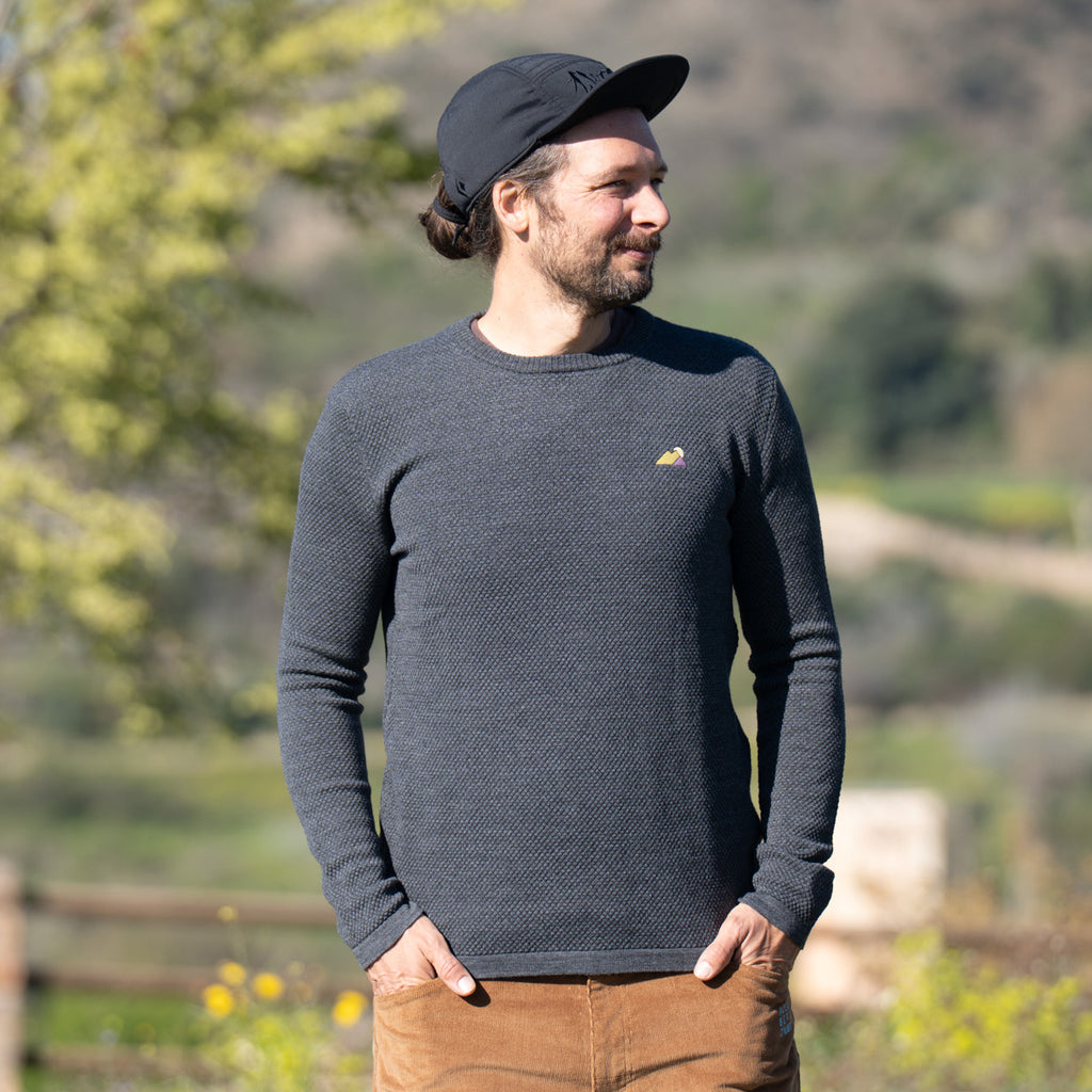 Tommy Merino Mix Strickpullover Anthrazit – Ansicht 1