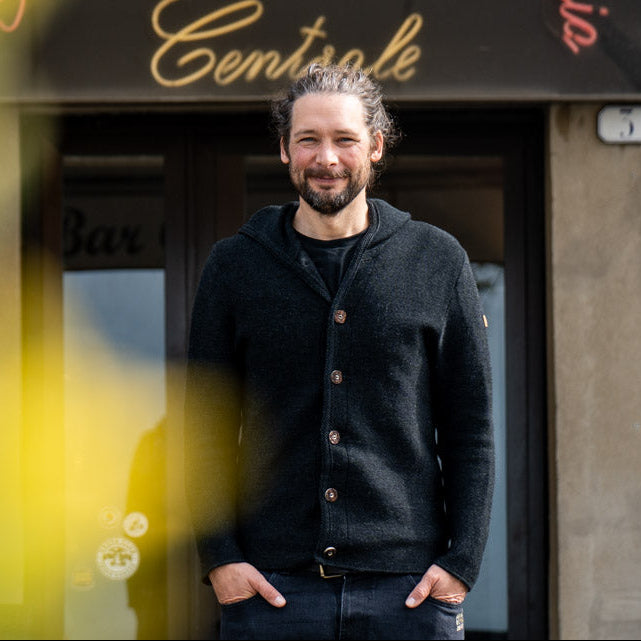 Michael Bio Trachtenjanker Herren Anthrazit – Ansicht 2