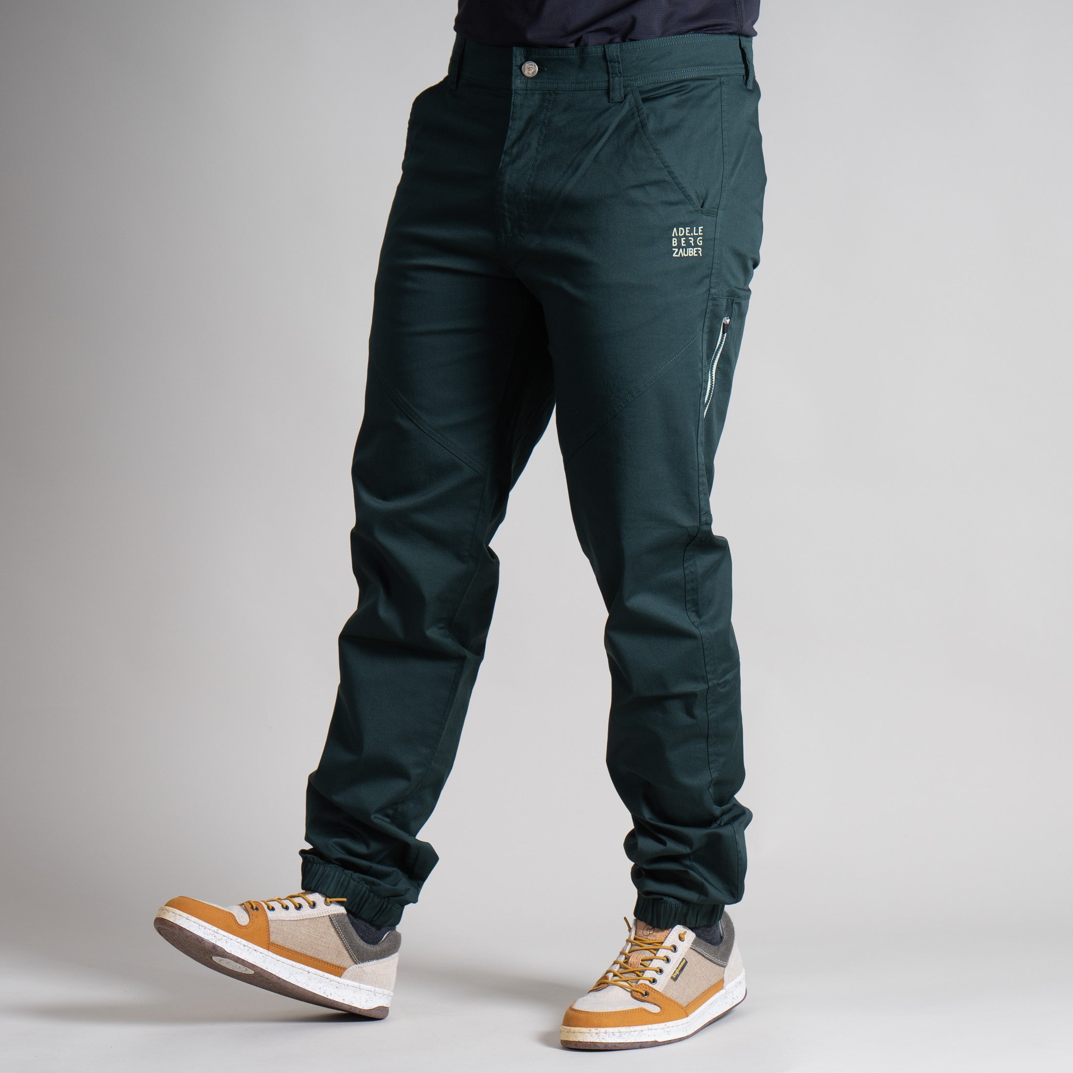 Valentin Organic Climb & Relax Hose Herren Dunkel Grün – Ansicht 3