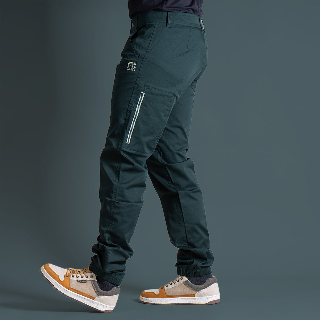 Valentin Organic Climb & Relax Hose Herren Dunkel Grün – Ansicht 1