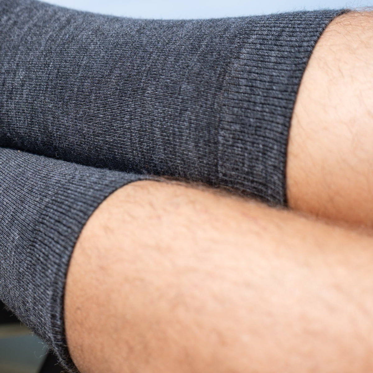 Die Aktivsocke Merino Socke Unisex Asphalt – Bündchen im Detail